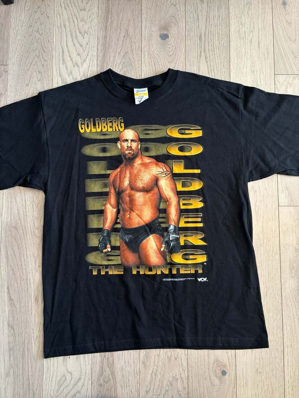 Vintage 1999 WCW Goldberg "The Hunter" Wrestling T-Shirt Size XL